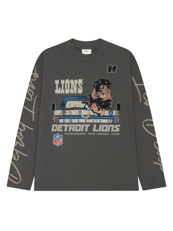 Les Deux NFL LS T-shirt - Raven Grey